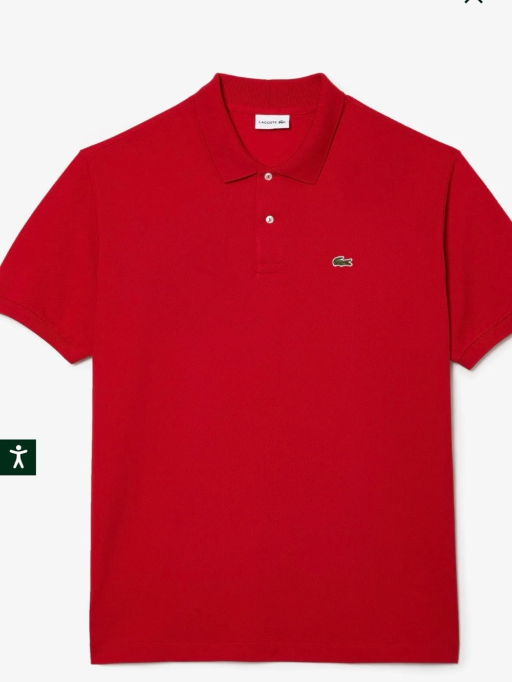 Lacoste Men's Red Classic Polo Shirt Size 4/M